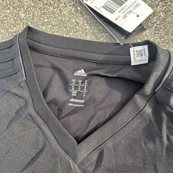 Adidas GPS FC Bayern Munchen Soccer Jersey Mens Medium Black V-Neck Adizero - Picture 4 of 7